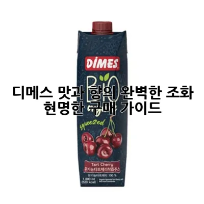 디메스, 맛과 향의 완벽한 조화! 현명한 구매 가이드 🍋✨