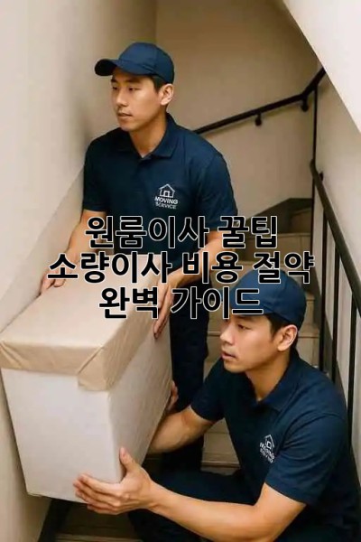 원룸이사 꿀팁🍯 소량이사 비용 절약 완벽 가이드! 🚚💨