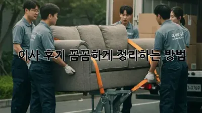 이사 후기, 꼼꼼하게 정리하는 방법