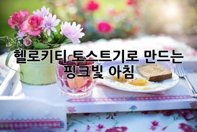 헬로키티 토스트기로 만드는 핑크빛 아침! 💖