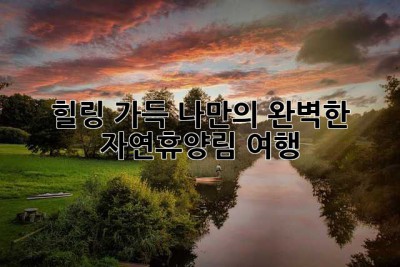 힐링 가득! 나만의 완벽한 자연휴양림 여행