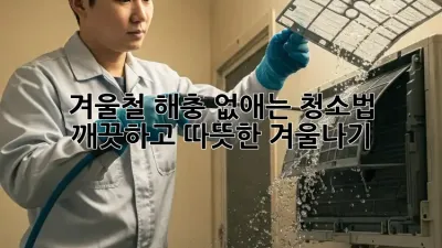 겨울철 해충 없애는 청소법: 깨끗하고 따뜻한 겨울나기