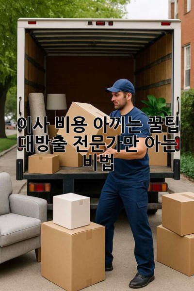 💰이사 비용 아끼는 꿀팁 대방출! 전문가만 아는 비법🤫