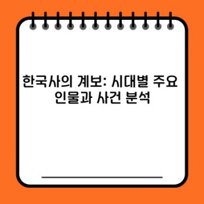 한국사의 계보: 완벽 가이드 – 핵심 정보, 사용법, 역사적 배경 총정리