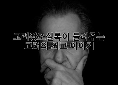 고려왕조실록이 들려주는 고려의 외교 이야기 ✨