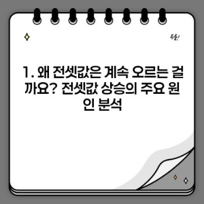 2024 전셋값 상승, 위기인가 기회인가?  월세 전환 전략과 대응 방안 완벽 가이드