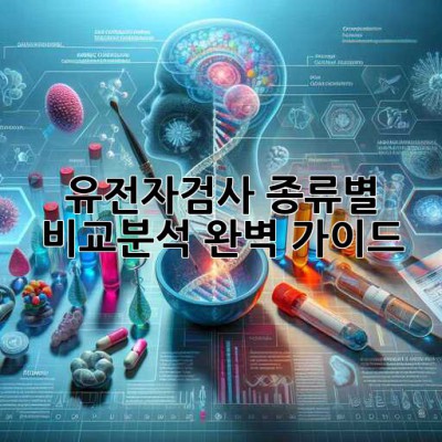 유전자검사 종류별 비교분석 완벽 가이드 🧬🔍