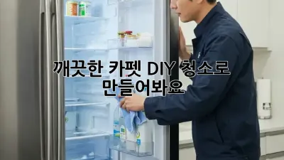 깨끗한 카펫, DIY 청소로 만들어봐요!