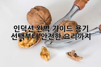 인덕션 완벽 가이드: 용기 선택부터 안전한 요리까지