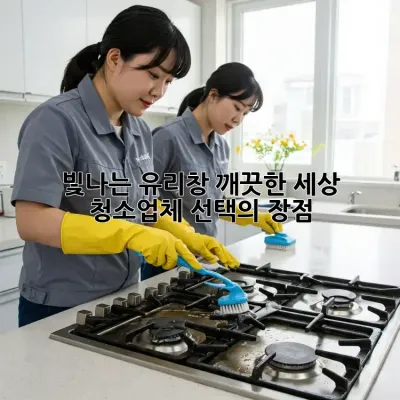 빛나는 유리창, 깨끗한 세상: 청소업체 선택의 장점